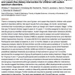 Study Showing that GFCF Diet May Positively Affect ASD