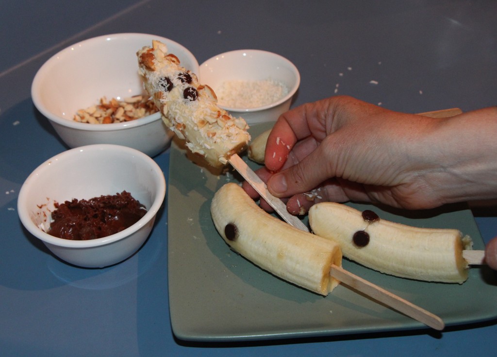 Banana with toppings