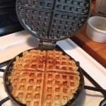 Waffles with a Cast Iron Waffle Iron (Gluten-Free)