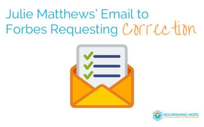 Julie Matthews’ Email to Forbes Requesting Correction