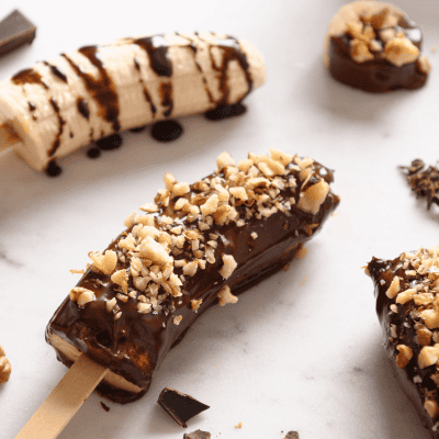 frozen banana pops